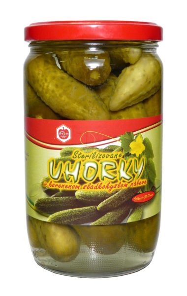 Uhorky sterilizované 5-8 cm 660g - 8586000676459