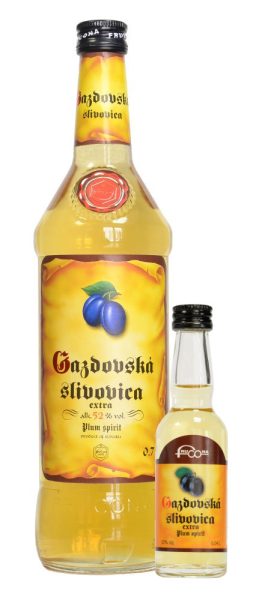 Gazdovská slivovica Extra s Mini 52% 0,74l - 8586000673687