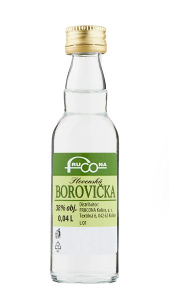Slovenská borovička 38% 0,04l - 8586025910637