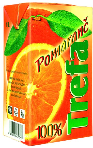 Trefa pomaranč 100% 1l